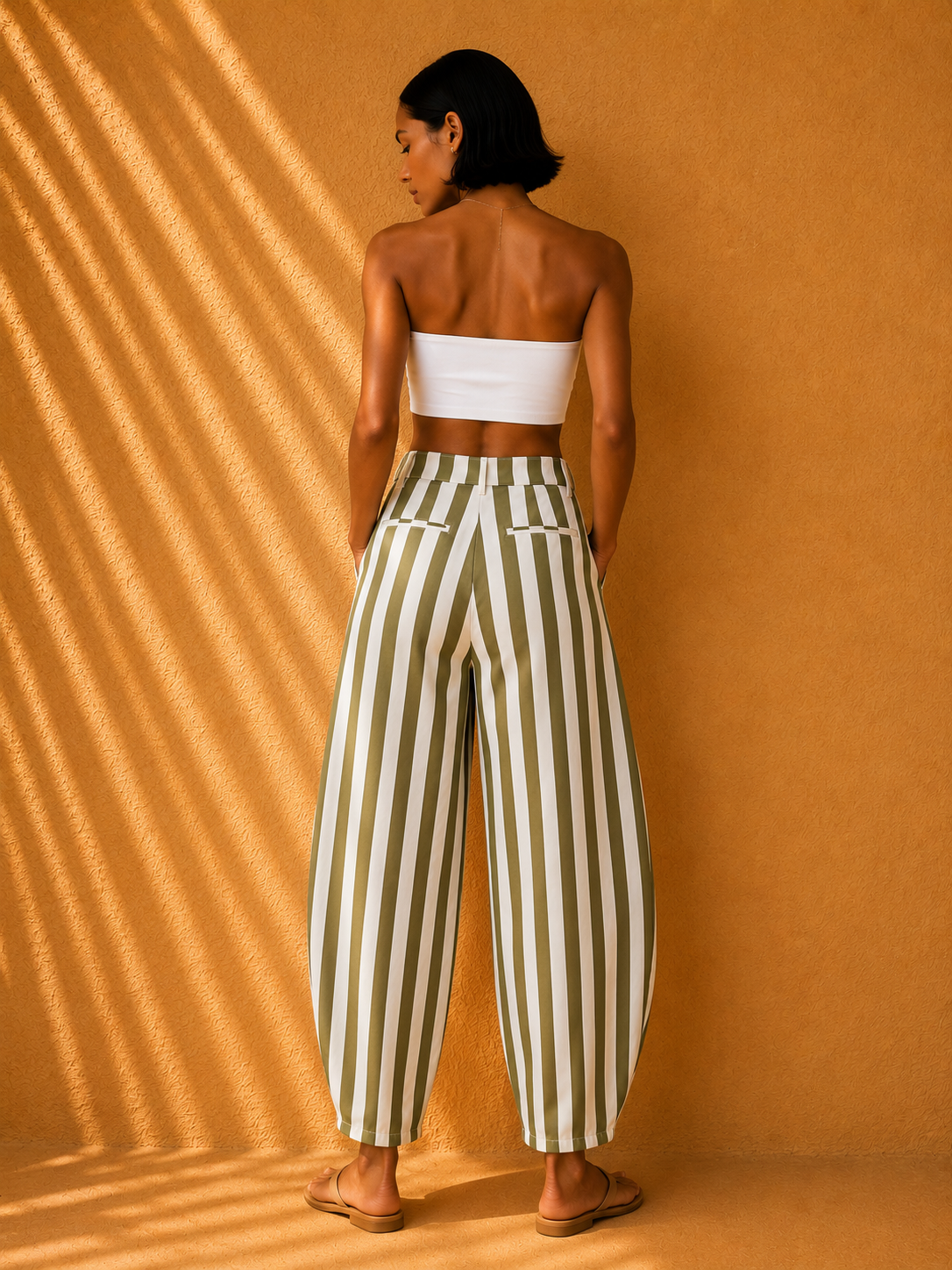 Pantalón Rayas Capri Chic