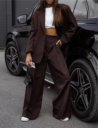 Traje blazer y pantalón oversize