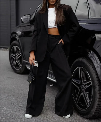 Traje blazer y pantalón oversize
