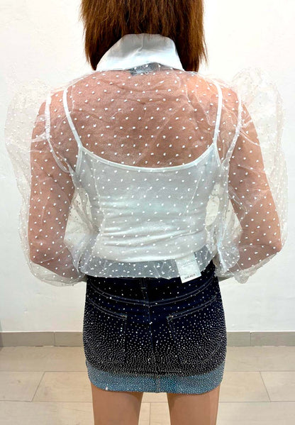 Blusa Romántica de Tul