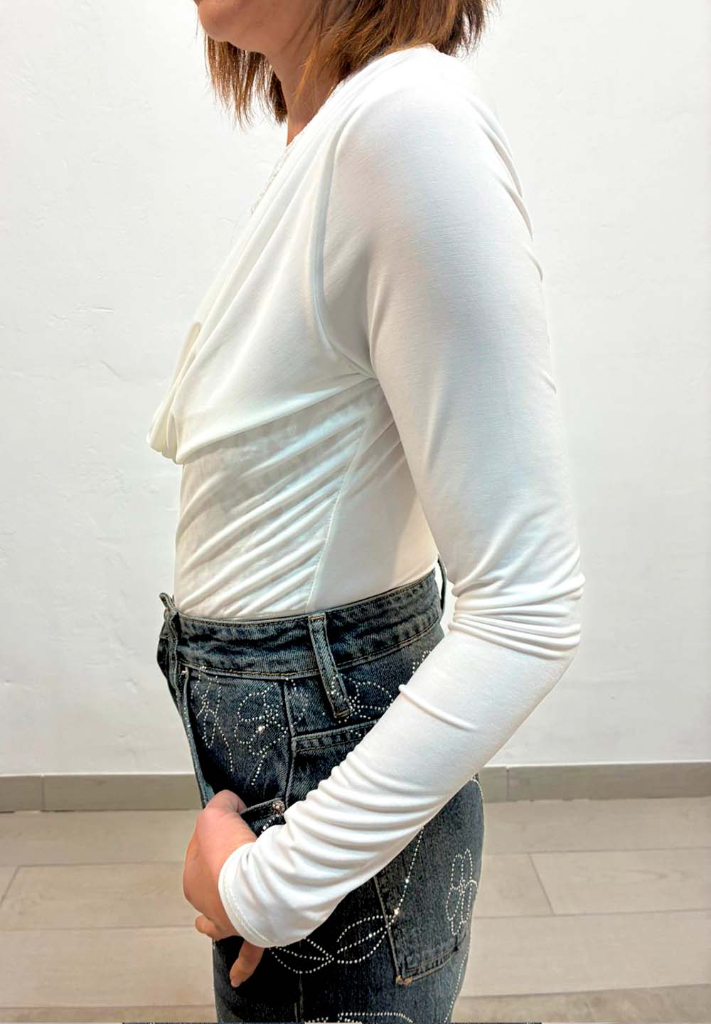 Body cascada con encaje