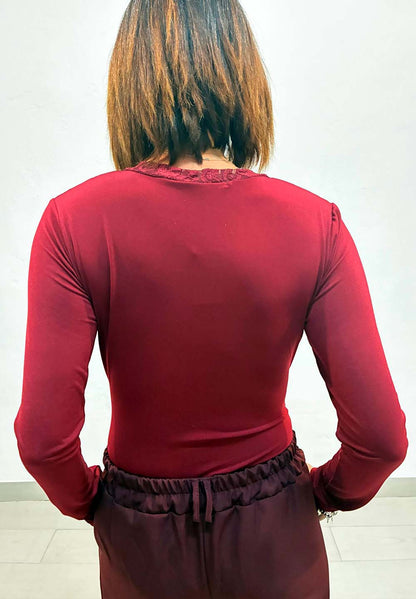 Body cascada con encaje