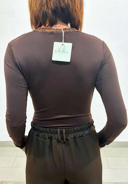 Body cascada con encaje