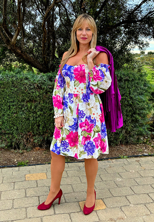 Vestido floral mujer elegante y moderno para cualquier ocasión