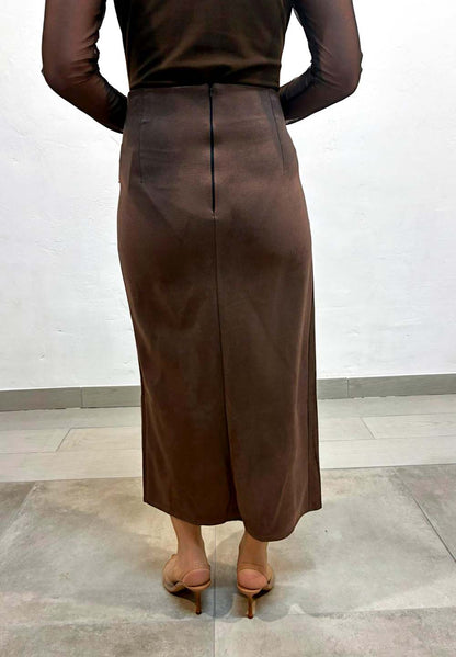 Falda midi cruzada con estrella