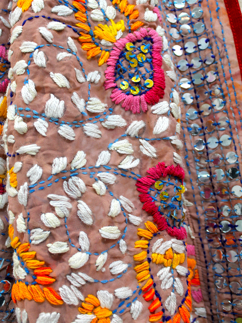 Kimono Floral con Flecos