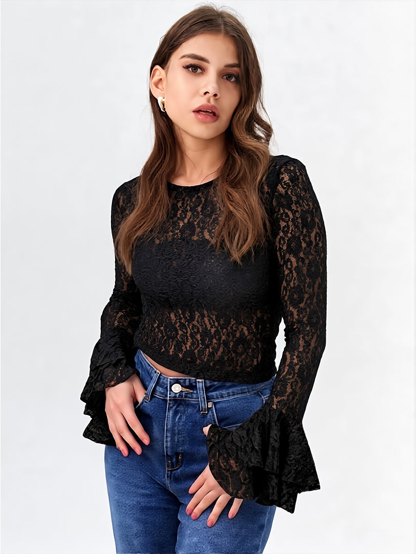 Top encaje elegante