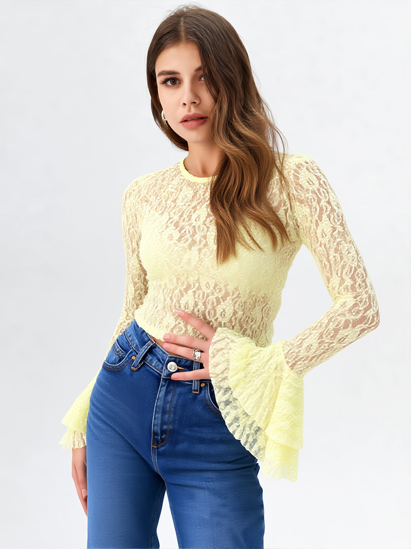 Top encaje elegante