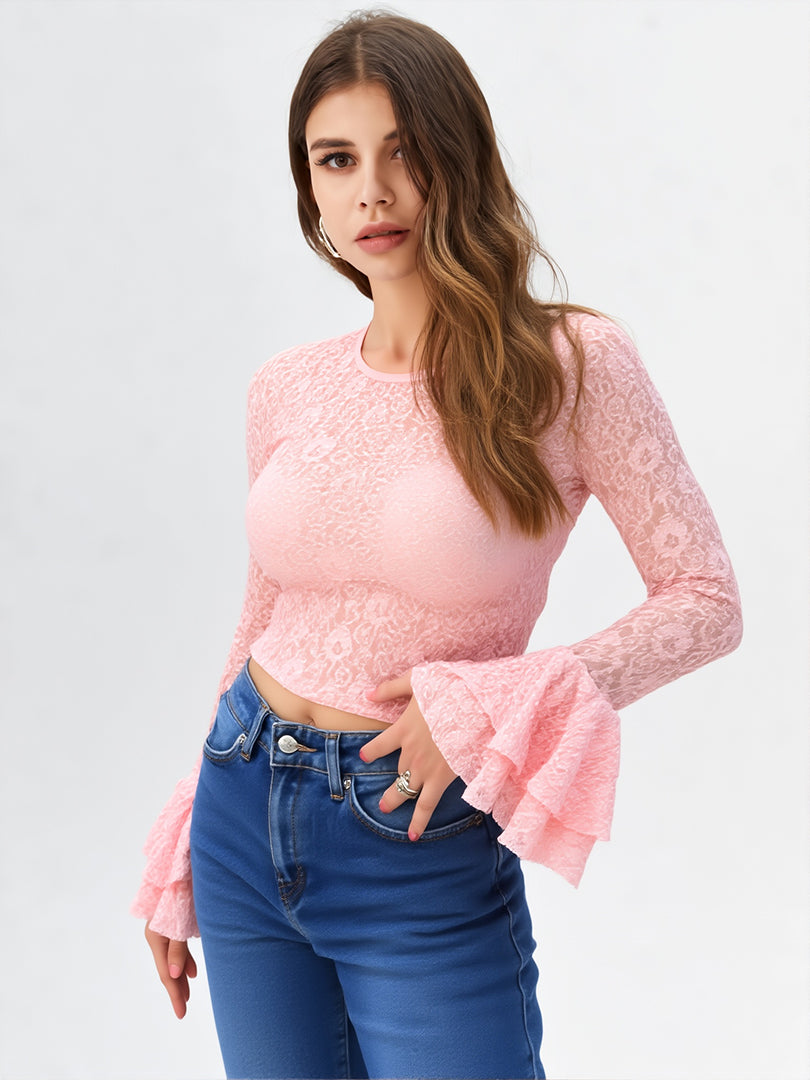 Top encaje elegante