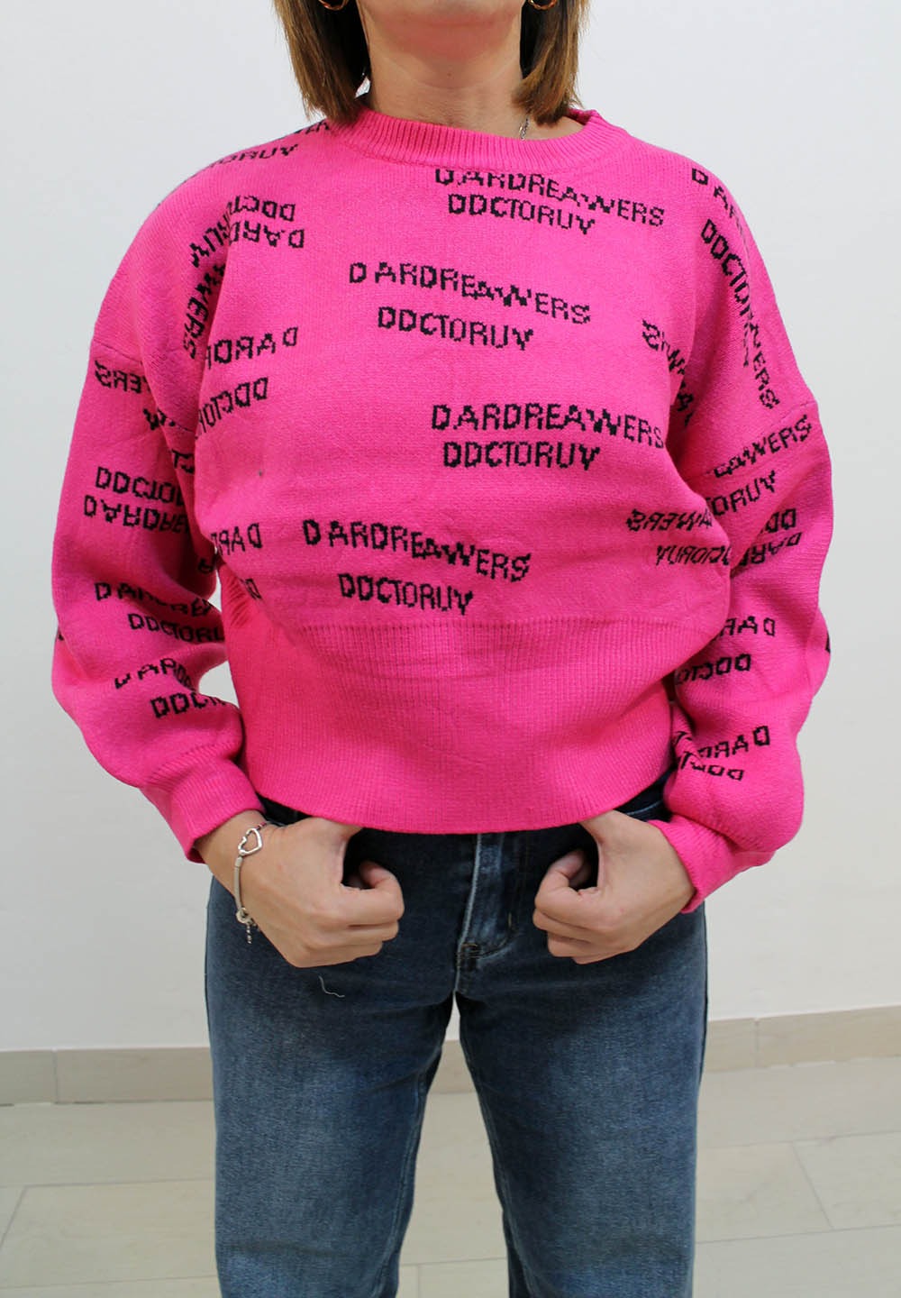 Jersey de Punto con Letras
