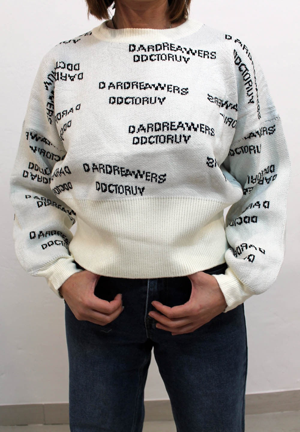 Jersey de Punto con Letras