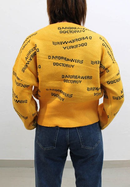 Jersey de Punto con Letras