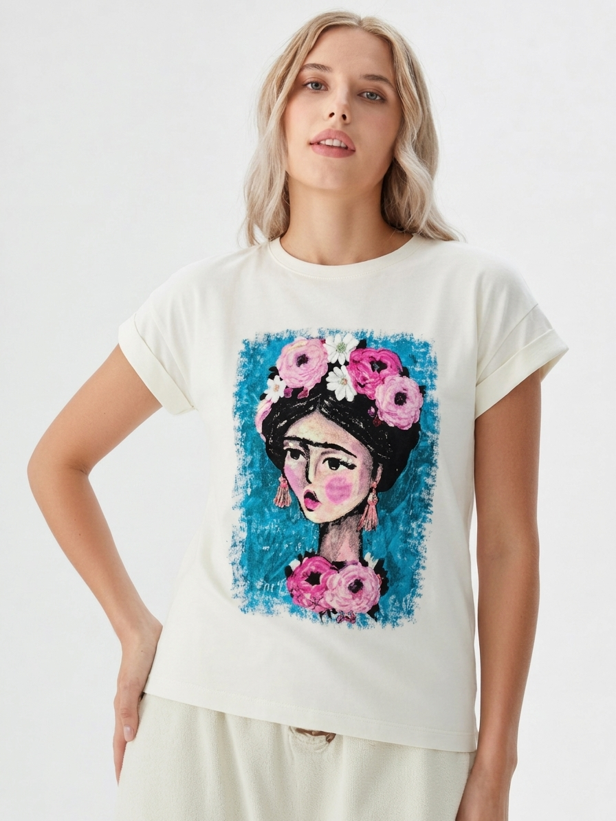 Camiseta Frida Kalho cuadro