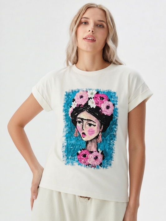 Camiseta Frida Kalho cuadro