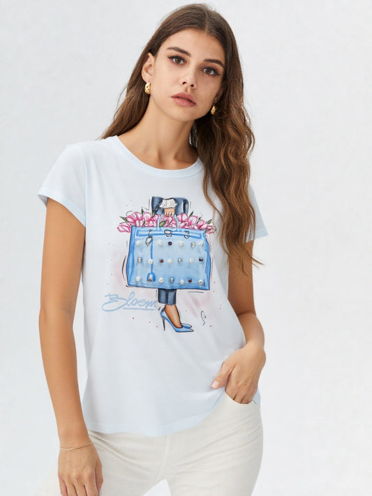 Camiseta Bloom Bag Chic