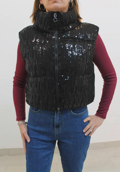Chaleco lentejuelas