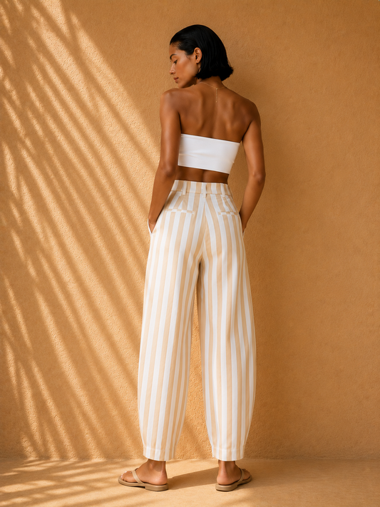Pantalón Rayas Capri Chic