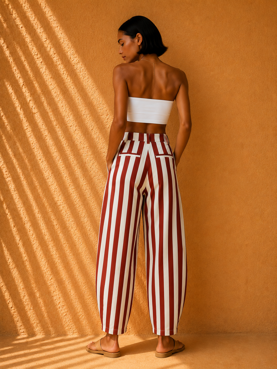 Pantalón Rayas Capri Chic