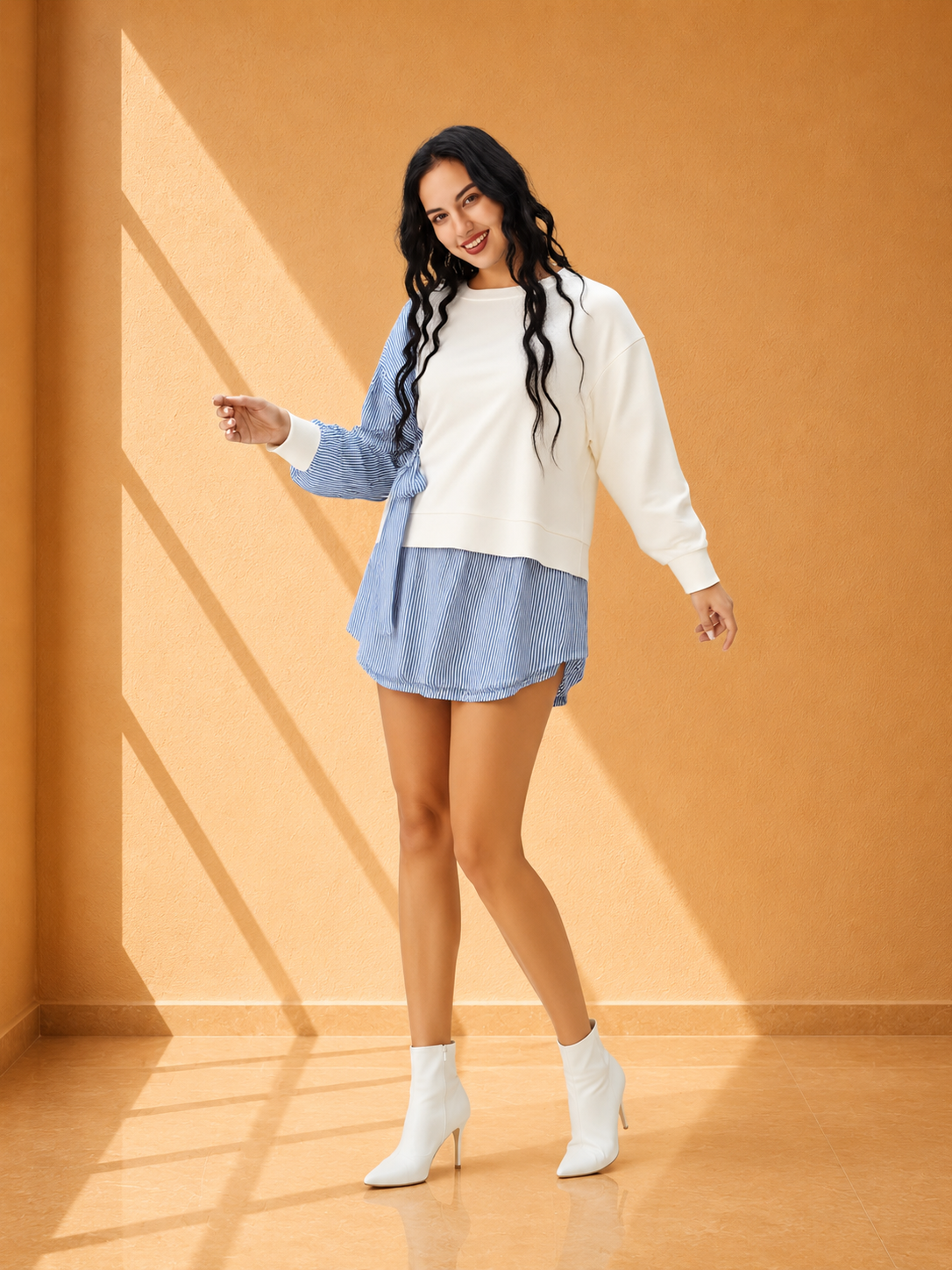 Sudadera Casual Bicolor