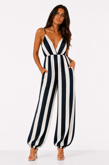 Mono Rayas Navy Capri